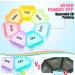 2 Pack Travel Weekly Pill Organizer - Portable 7 Day Pill Box - Cute Flower Design - Medicine Containers for Daily Use - Multi Colored Pill Dispenser - Buy Online on GoSupps.com