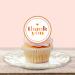 PRECUT Thank You Cupcake Toppers Theme #2 Edible Thank You Cake Decorations Thank You Cupcake Topper Thank You Cake Toppers Edible Thanks Birthday Decoration (Pack of 24) - Buy Online on GoSupps.com