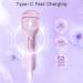 HEBECA Heated Eyelash Curler Professional - Eye Lashes Curler with Innovative Heating Silicone Electric Eyelashes Curler with 600mAh Rechargeable Battery Voilet EC4001 - Buy Online on GoSupps.com