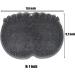 BENLIUDH Silicone Shower Foot Scrubber Mat | Suction Cups | Foot Care Massager (Grey) - Buy Online on GoSupps.com