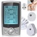 Delamiya Tens Device rechargeable stimulus stimulation device against pain with 36 training programs 20 intensity levels 2 channels 8 premium electrodes pads EMS device for pain relief muscle relaxation