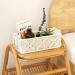 TIMEYARD Macrame Storage Baskets Set of 2 - Small Decorative Shelf Baskets for Bedroom, Bathroom & Living Room - Boho Decor Box for Small Items in Beige - Buy Online on GoSupps.com