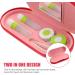 Healifty 2-in-1 Contact Lens Container & Glasses Case | Double-Sided Integrated Mirror Tweezers & Solution Bottle - Portable & Ideal for Travel - Buy Online on GoSupps.com