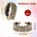 Qianyu Braided Headband 3 Strands Messy Classic Thick Wide Braided Synthetic Hair Braid Elastic White Covering Hair Band Teeth Non-slip Fashionable Hair Accessories for Women and Girls - Buy Online on GoSupps.com