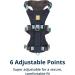 Luffwear Flagline Dog Harness with Handle - Adjustable Lightweight Durable with 3 Fortification Points & Metal V-Ring - Basalt Gray - Buy Online on GoSupps.com