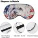 Bichon Frise 4th of July Sleep Mask for Women - Soft Light-Blocking Eye Cover with Adjustable Strap | Ideal Gift for Dog Lovers - Buy Online on GoSupps.com