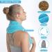 Relief Expert Hands-Free Neck Heating Pad - Microwavable Heated Neck Wrap for Pain Relief - Blue - Buy Online on GoSupps.com