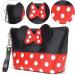 2PCs Mouse Ears Daben Cosmetics Pocket - Cute Travel Makeup Bag for Women | Handbag Organizer for Headphones & Lipstick - Pink - Buy Online on GoSupps.com