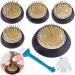 Flower Frogs Round Flower Arranger - 7 Pcs Metal Flower Arranger Tool Floral Arrangement Pin Holder for Flower Arrangement Plant Fixation Plant Decoration(Gold 1.3 Inch  2 Inch) 7pcs
