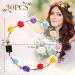 LED Flower Crown Headband - 30 Pcs Multicolor Lighted Hair Accessories for Women & Girls - Luminous Floral Headpiece for Wedding Party - Buy Online on GoSupps.com