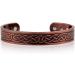 Large Copper Celtic Magnetic Cuff Bracelet for Men | Heavyweight Design with 10 Magnets - Buy Online on GoSupps.com