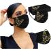 Adults Black Disposable_Face_Masks_Butterflies_Printed_Face_Cover Non-Woven Fabric Comfotable for Outdoor Daily Protction - Buy Online on GoSupps.com