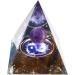 Vnstwww 7 Chakra Orgonite Pyramid - Reiki Healing Crystal for Meditation & Feng Shui Decoration | 6cm A6 - Buy Online on GoSupps.com
