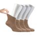 Cosyfeel Women Loose Diabetic Socks | 4-Pack Neuropathy Ankle Socks for Ladies | Super Soft Eco-Friendly Bamboo Material | Durable with Seamless Toe | Multicolour Patterns | 4 Seasons 4-7 HAZEL