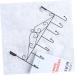 STOBAZA Office Coat Hanger 7 Over Door Towel Mounted Hooks Cloth Hanging Holder Clothes Hook Coat Rack No Trace Kitchen Hanger Black 43.00X23.00X5.00CM - Buy Online on GoSupps.com