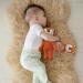 2PC Handmade Baby Rattles - Wooden & Crochet Doll Plush Toys for Newborns (3-6 Months) | Sensory Development Gifts for Toddlers - Buy Online on GoSupps.com