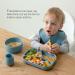 SAMiGO Silicone Baby Cups for 6-12 Months Infants - Set of 2 Tiny Open Training Cups for Baby Led Weaning - Serene - Buy Online on GoSupps.com
