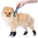 Frienda 8-Piece Anti-Slip Dog Socks for Small Puppies and Kittens - Adjustable Paw Protector with Traction Control in Black and Gray (Size S) - Buy Online on GoSupps.com