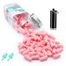 VeoryFly Soft Foam Ear Plugs for Sleeping Noise Cancelling Snoring 61 Pairs 38 dB Highest SNR Concert Study Travel Sleep Earbuds Earplugs Bouchon Oreille Anti Bruit Pour Dormir Pink/Aluminum Case