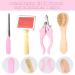 Wangcang Rabbit Care Set - 4 Piece Kit with Fur Brush Stainless Steel Needle Brush Nail Snap & File for Optimal Animal Care - Buy Online on GoSupps.com