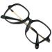Vision global blue-light glasses for computers anti-reflex lentils help to reduce eye loads and tiredness for women / men (black +2.00 magnification) K8008-1 black (C1) +2.00