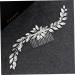 Housoutil Wedding Hair Barrette Rhinestone Headpiece Wedding Hair Clip Bridal Headpiece Bride Hair Clip Leaf Hair Pin Rhinestone Hair Accessories Hair Barrettes Miss Horse Eye Comb - Buy Online on GoSupps.com