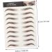 FOMIYES 27 Sheets Waterproof Eyebrow Stickers Waterproof Makeup Fake Eyebrow Sticker Temporary Brow Tattoos - Buy Online on GoSupps.com