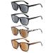 Vevesmundo Reading glasses with sun protection Tested reading aid visual aid sunglasses sunny reading glasses with presumption women men 4 pieces sunny glasses set B 2.25 x