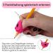 Riyeotree 3x Pen Owner - Ergonomic Writing Aid for Kids | Perfect Pencil Support for Left & Right-Handed Children in Pink Orange & Purple - Buy Online on GoSupps.com