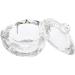 Glamified Clear Nail Art Acrylic Liquid Powder Dappen Dish Heart Eyebrow Tinting Tint Brush Crystal Bowl (Heart Shape Dappen Dish) - Buy Online on GoSupps.com