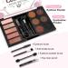 Buy Boobeen Eyebrow Powder Palette Set - 6 Colors Brow Powder 5 Shimmer Eyeshadows Eyeliner Pencil & Brushes for Perfect Eye Definition | International Shipping - Buy Online on GoSupps.com