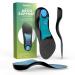 Welnove Plantar Heel Insoles - Arch Support & Anti-Slip Cushions - Heel Pain Relief Inserts for Most Shoes Orthotic Cushions for Flat Feet Heel Spurs & Achilles - Women's 6-10 Men's 6-8 Blue S:Women's 6-10 Men's 6-8