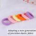 FiHodone 200 Small Hair Ties for Girls - 2cm Soft Rubber Braid Bands | Mini Colored Hair Jewelry (Yellow & Pink) - Perfect for Children - Buy Online on GoSupps.com