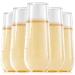 FOCUSLINE 24 Pack Plastic Champagne Flutes 9 Oz Stemless Plastic Champagne Glasses, Heavy Duty Clear Plastic Unbreakable Toasting Glasses | Shatterproof | Disposable | Reusable For Wedding Or Party Clear Plastic Champagne Flutes