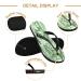 Buy Mnsruu Watercolor Bamboo Tree Flip Flops - Multi-Color Sandals for Home Spa Hotel & Travel - Stylish Footwear for Men & Women - Buy Online on GoSupps.com