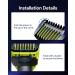 14 in 1 Adjustable Attachments Compatible with O Blade 360 QP2734 QP2724 OBlade QP2724 QP2520 QP2630 14 Cutting Lengths (0.4 to10mm) Guards Body Face Hair Trimmer Precision Replacement Comb - Buy Online on GoSupps.com