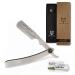 Anymale Silver Edition - Sustainable razor + 10 Astra change blades |Men's set with travel etui |Bart shave for beginners & barber silver