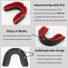 Children's Sports Oral Protection - 2 Pcs Tooth Guard & Portable Box | Ideal for Martial Arts Boxing Football MMA Rugby and More | Black & Red + White & Blue - Buy Online on GoSupps.com