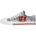 FOCO NFL Cincinnati Bengals Women's Fashion Low Top Canvas Sneakers - White Stripe 8 Glitter - Buy Online on GoSupps.com