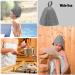 Saunahut - Universal Size Sauna Hats for Men & Women | Gray Sauna Accessories for Wellness & Shower - Buy Online on GoSupps.com