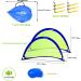 porayhut Pop up Soccer Net Set of 2 - Portable 210D Oxford Goal for Kids with 8 Field Marker Cones and Stakes - 2.5FT Blue Goal for Backyard and Soccer Training - Buy Online on GoSupps.com