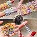 100PCS Multicolor Baby Hair Bands for Women, Girls, Toddlers - Small Hair Bobbles, Ties for Kids - #14 Fangbai - Buy Online on GoSupps.com
