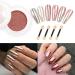Rose Gold Chrome Nail Powder - Long Lasting Glitter for Mirror Effect Nails - Metallic Pigment Powder for Pink Champagne Chrome Nails - Easy to Use - 2 Jars Included - Buy Online on GoSupps.com
