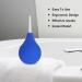 Skhaovs 160ml Silicone Enema Irrigator - Reusable Intestinal Cleaner for Men & Women | 2 Soft Nozzles | Blue - Buy Online on GoSupps.com