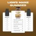 Lions Mane Mushroom Gummies (60 Count) Focus Gummies & Brain Mushroom Supplement for Adults - Delicious Blueberry Flavor - Premium Lions Mane Supplement - Third Party Tested Vegan Safe & USA Made - Buy Online on GoSupps.com