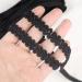 Braid Gimp Trim 1/2 Inch Scalloped Edge Braid Rick Rack Trim - 10 Yards Black for Sewing Pillows & Home Curtains - Buy Online on GoSupps.com
