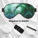 SSIMOO Ocean Green Wave Surf Print Eye Mask | Ultra-Soft Light-Blocking for Comfort & Restful Sleep - International Shipping - Buy Online on GoSupps.com