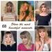 HAIRCUBE Short Blonde Curly Wigs with Dark Roots and Bangs - Wavy Bob Style for Women | Heat Resistant Synthetic - Buy Online on GoSupps.com
