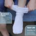 Athlemo 2 Pair Women Bamboo Diabetic Over Knee Cushioned Socks White (4-Pack) | Non-Binding Circulation Socks - Buy Online on GoSupps.com