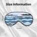 Comfortable Waves Lapping at The Rocks Eye Mask - Adjustable Soft Sleep Mask for Men & Women - Black - Buy Online on GoSupps.com